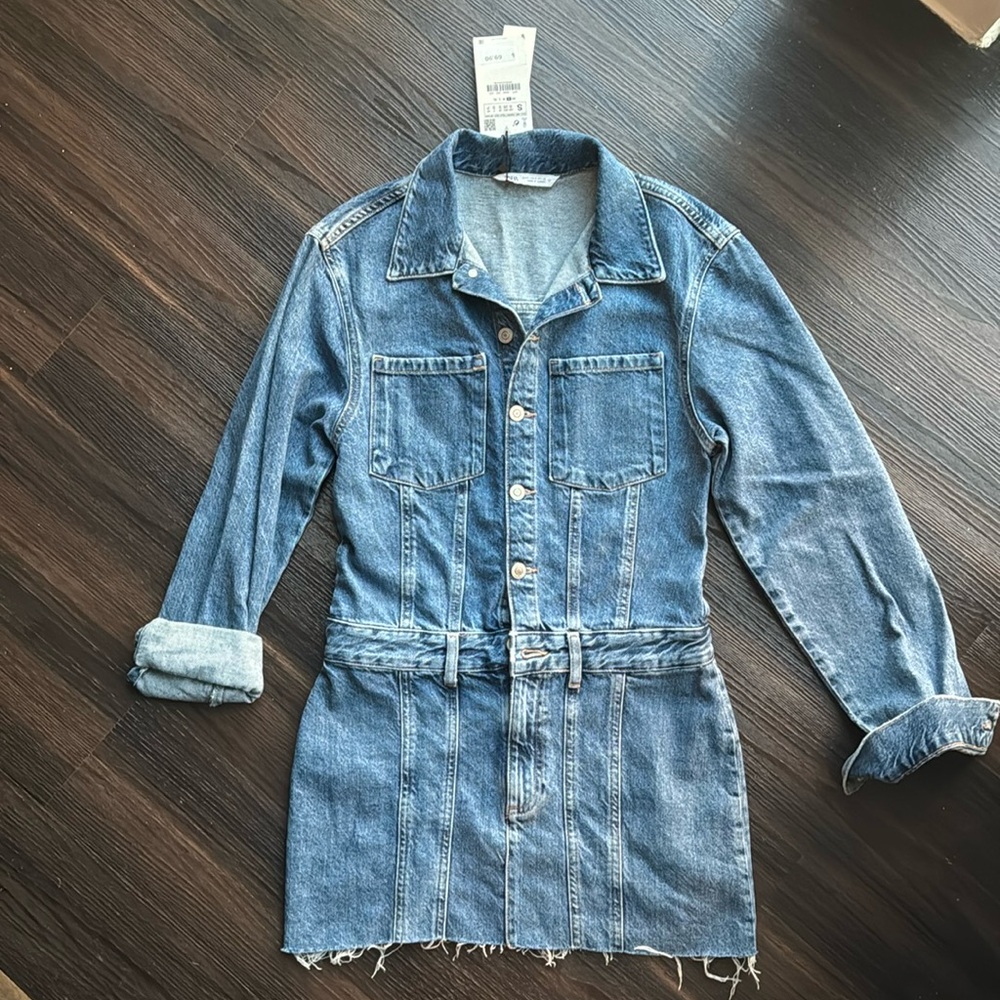 NWT Zara Denim Mini Dress